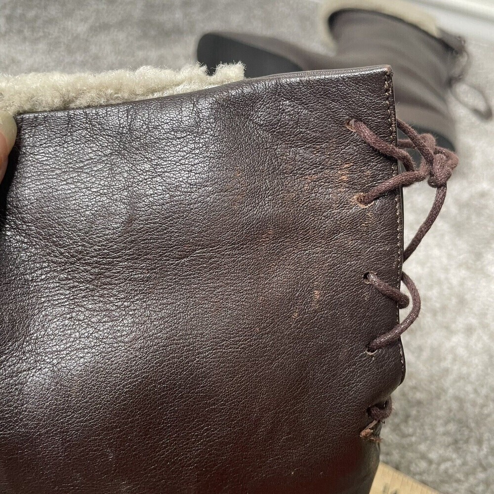 Sesto Meucci Italy Brown Leather Zip Ankle Fashion Boots Womens Size 8 N - Picture 11 of 12